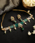 Haritprabha_Green_Beaded_Kundan_Choker_Set_WeaverStory_01