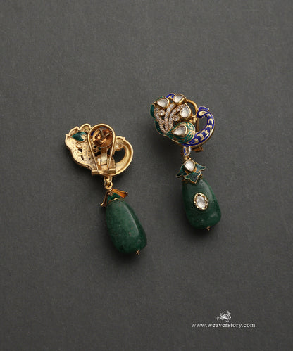 Tahira_Handcrafted_Silver_Earrings_With_Peacock_Motifs_In_Meenakari_Jadau_Work_WeaverStory_03