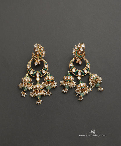 Yasmin_Handcrafted_Silver_Earrings_With_Meenakari_Jadau_Work_WeaverStory_02