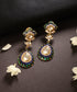 Mayurlehar_Blue_&_Green_Meenakari_Kundan_Drop_Earrings_WeaverStory_01