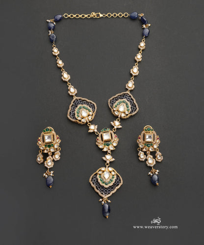 Kiara_Handcrafted_Silver_Necklace_Set_With_Meenakari_Jadau_Work_WeaverStory_02