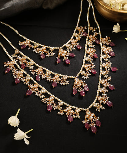 Gulabi_Jharna_Pearl_Necklace_with_Pink_Gemstone_Drops_WeaverStory_01