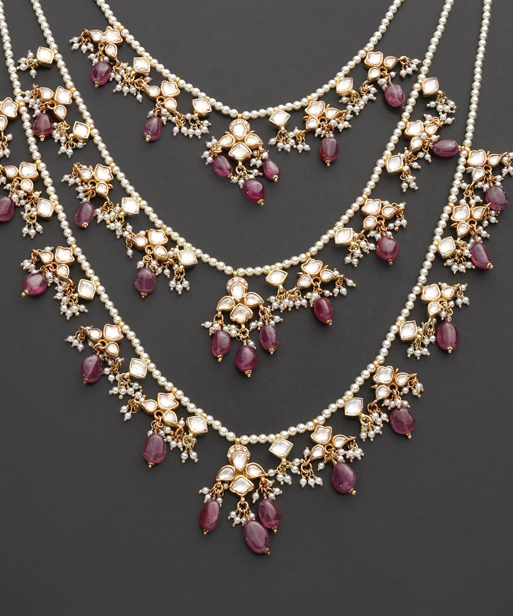 Gulabi_Jharna_Pearl_Necklace_with_Pink_Gemstone_Drops_WeaverStory_03