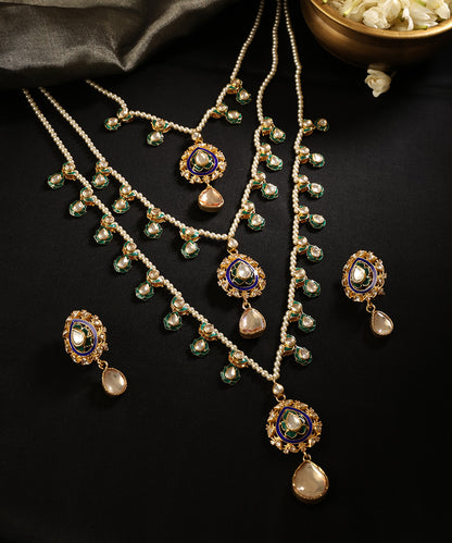 Shabnam_Three-Layer_Kundan_Pearl_Necklace_Set_with_Meenakari_WeaverStory_01