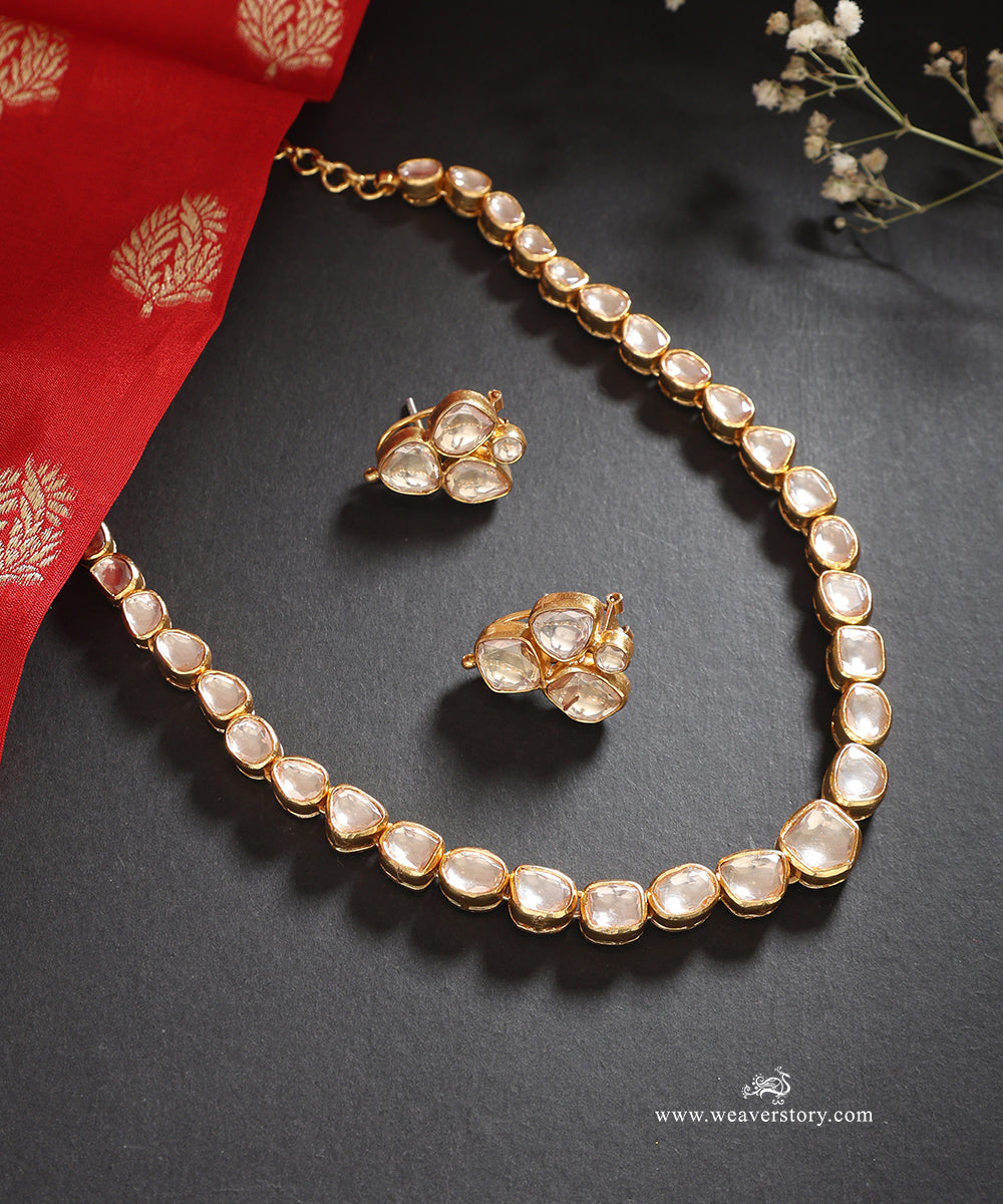 Manara_Handcrafted_Silver_Necklace_Set_With_Meenakari_Jadau_Work_WeaverStory_01