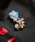 Neel_Gul_Gold_Plated_Pure_Silver_Floral_Meenakari_Brooch_WeaverStory_01