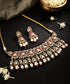 Ratnanjali_Pink_&_Green_Meenakari_Kundan_Choker_Set_WeaverStory_01