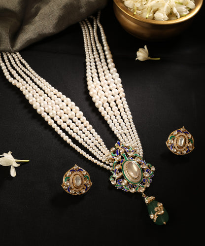 Muktavali_Pearl_&amp;_Meenakari_Kundan_Pendant_Set_WeaverStory_01