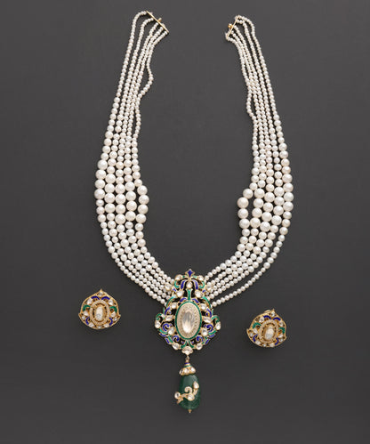 Muktavali_Pearl_&amp;_Meenakari_Kundan_Pendant_Set_WeaverStory_02