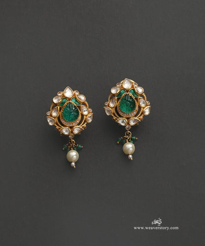 Daman_Handcrafted_Silver_Studs_With_Meenakari_Jadau_Work_WeaverStory_02
