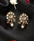 Harimandala_Green_Meenakari_Kundan_Pearl_Stud_Earrings_WeaverStory_01