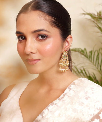 Zariya Meenakari Tassel Earrings