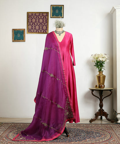 Deep_Purple_Handloom_Organza_Dupatta_With_Hand_Embroidered_Zardozi_Lines_WeaverStory_01