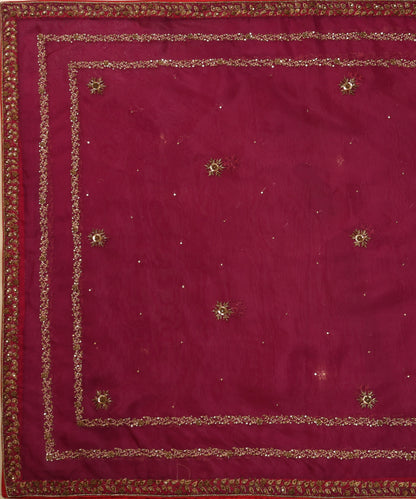 Mulled_Wine_Handloom_Pure_Organza_Dupatta_With_Hand_Embroidered_Zardozi_Borders_And_Boota_WeaverStory_02