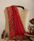 Red_Organza_Dupatta_With_Hand_Embroidered_Zardozi_Border_WeaverStory_01