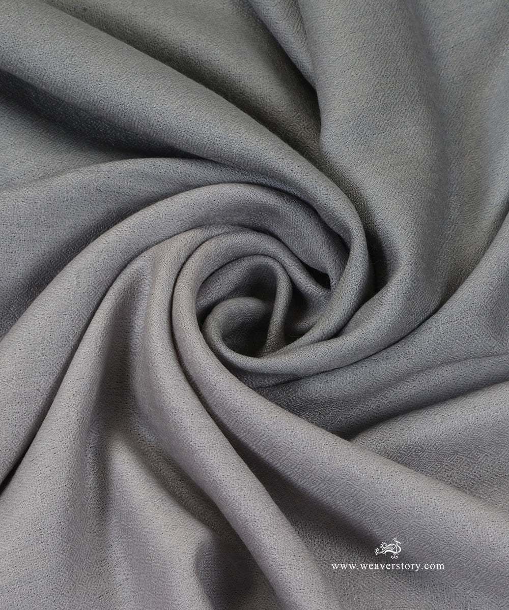 Grey_Ombre_Handwoven_Semi_Pure_Pashmina_Stole_WeaverStory_05