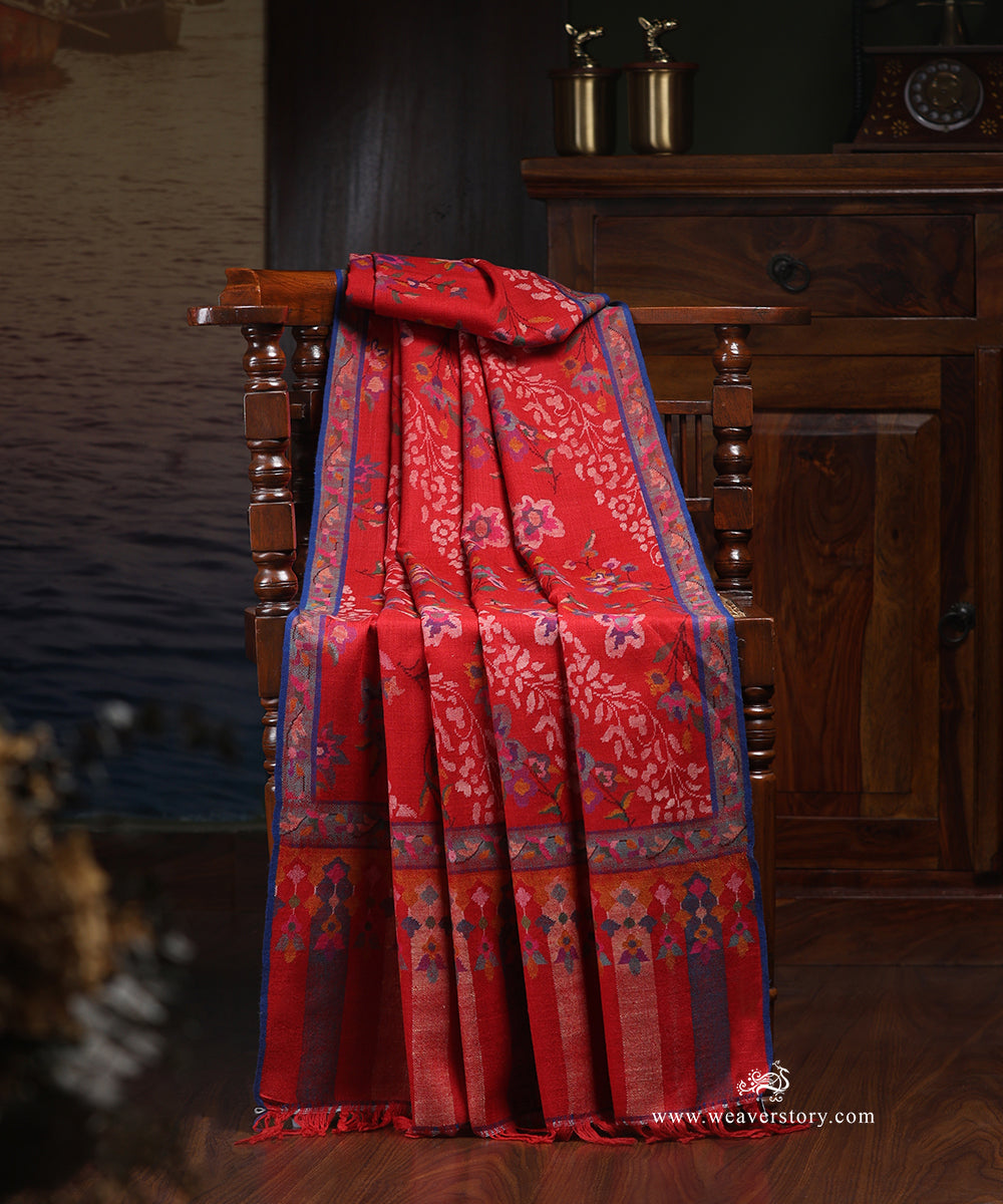 Red_Handwoven_Kani_Pure_Pashmina_Shawl_WeaverStory_01