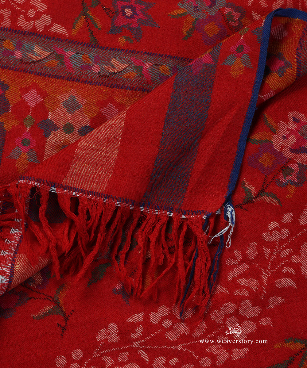 Red_Handwoven_Kani_Pure_Pashmina_Shawl_WeaverStory_04