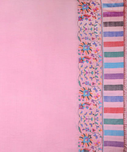 Pink_Handloom_Kaani_Weave_Pashmina_Shawl_With_Floral_And_Striped_Palla_WeaverStory_03