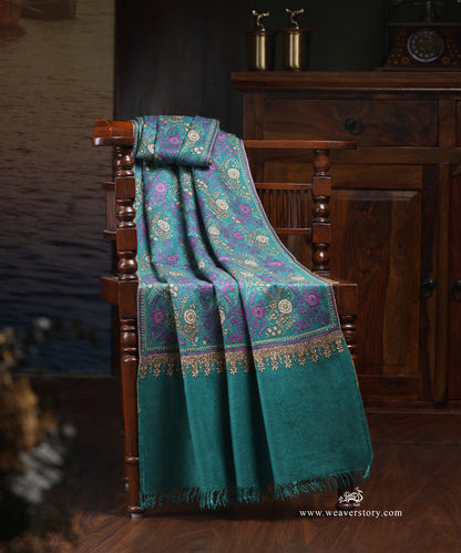 Green_Handwoven_Pure_Pashmina_Shawl_With_All_Over_Soznikari_Jaal_WeaverStory_01