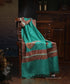 Green_Handwoven_Pure_Pashmina_Stole_With_Soznikari_Border_WeaverStory_01