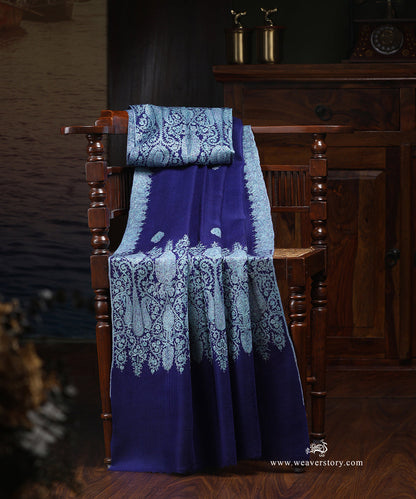 Handwoven_Purple_Pure_Pashmina_Shawl_With_Blue_Soznikari_Palla_WeaverStory_01