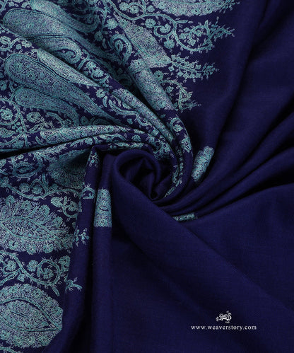 Handwoven_Purple_Pure_Pashmina_Shawl_With_Blue_Soznikari_Palla_WeaverStory_05