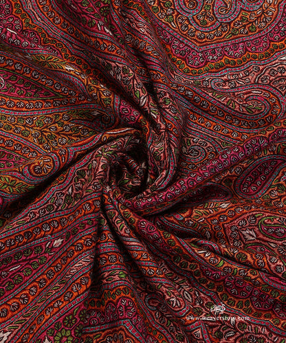 Handwoven_Red_Jamawar_Pure_Pashmina_Shawl_With_Soznikari_WeaverStory_05