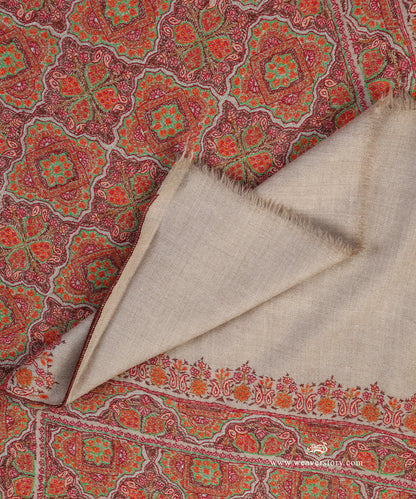 Handwoven_Beige_Jamawar_Pure_Pashmina_Shawl_WeaverStory_04