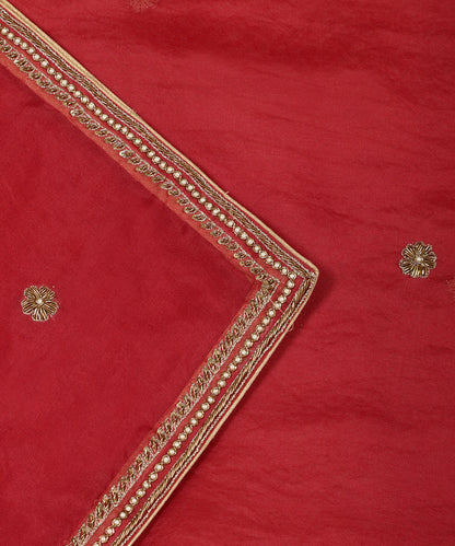 Blush_Red_Handloom_Organza_Dupatta_With_Zardozi_Embroidery_WeaverStory_04