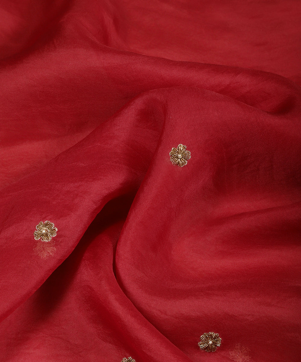Blush_Red_Handloom_Organza_Dupatta_With_Zardozi_Embroidery_WeaverStory_05
