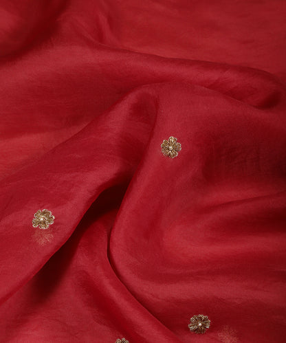 Blush_Red_Handloom_Organza_Dupatta_With_Zardozi_Embroidery_WeaverStory_05