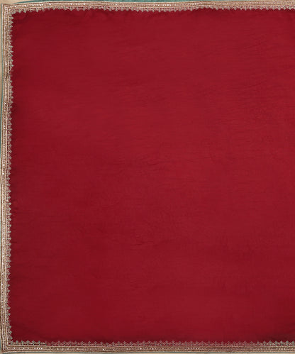 Maroon_Red_Handloom_Organza_Zardozi_Embroidered_Dupatta_WeaverStory_02