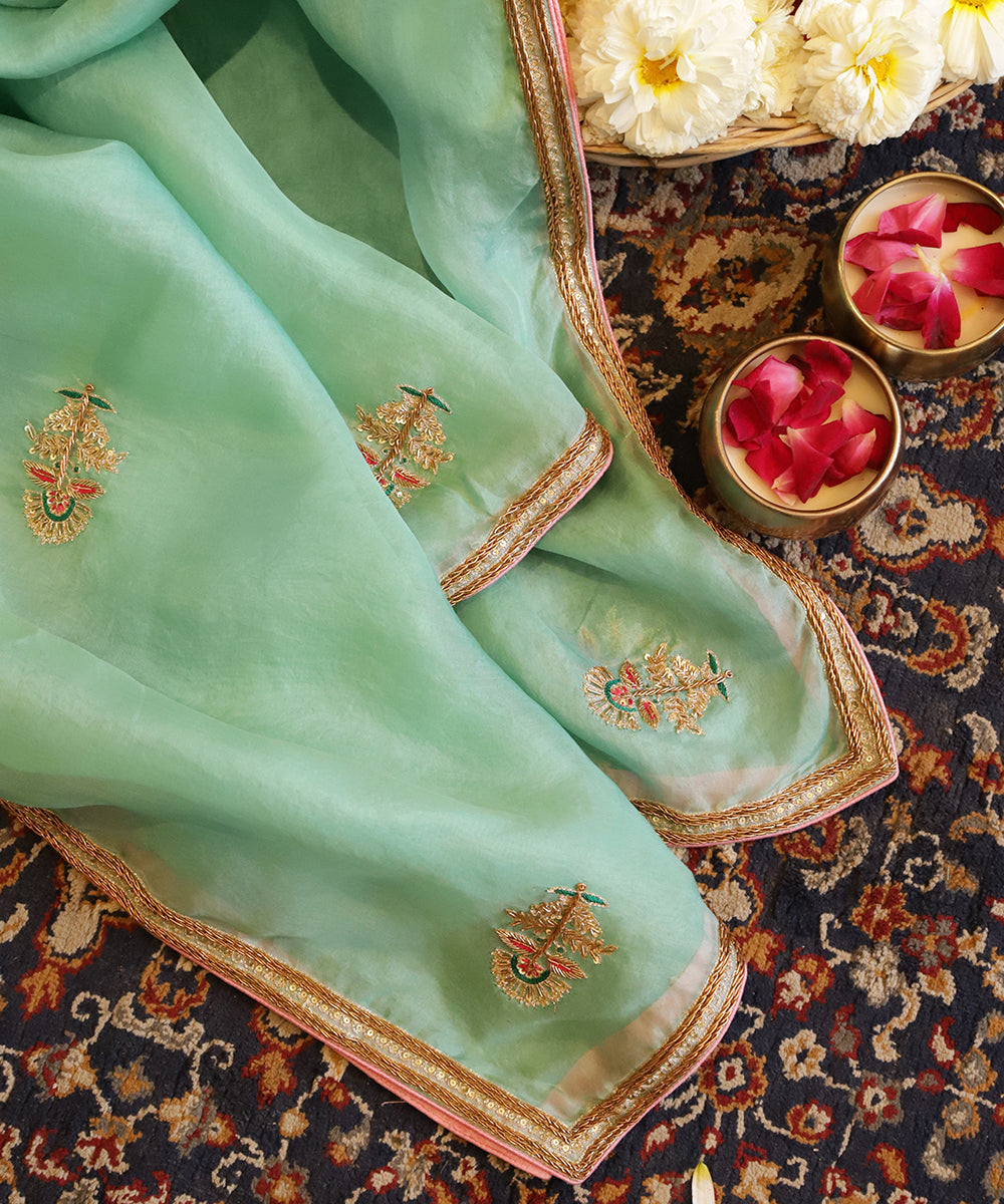 Ice_Blue_Handloom_Organza_Zardozi_Embroidered_Dupatta_WeaverStory_01