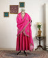 Hot_Pink_Handloom_Organza_Dupatta_With_Zardozi_Embroidery_WeaverStory_01