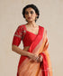 Red_Raw_Silk_Blouse_With_Hand_Embroidered_Zardozi_Work_WeaverStory_01