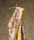 Handloom_Yellow_And_Offwhite_Hand_Batik_Mulberry_Silk_Saree_With_Leaf_Motifs_WeaverStory_01