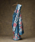 Blue_And_Offwhite_Handloom_Hand_Batik_Mulberry_Silk_Saree_With_Leaf_Motifs_WeaverStory_01