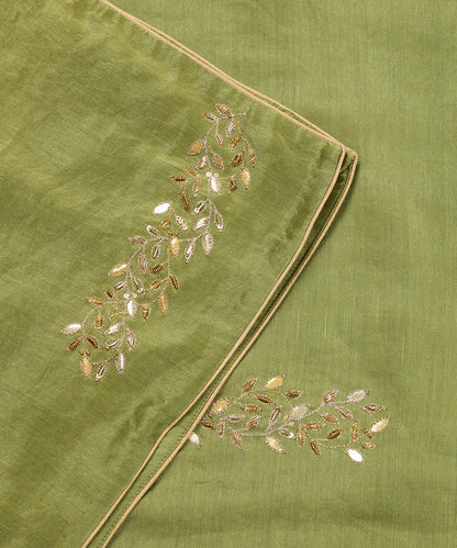 Pista_Green_Handloom_Chanderi_Dupatta_With_Allover_Boota_WeaverStory_04