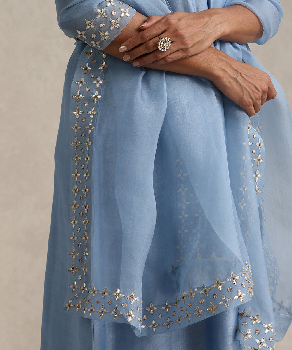 Light_Blue_Hand_Embroidered_Pure_Chanderi_Full_Lenght_Kurta_Set_WeaverStory_07