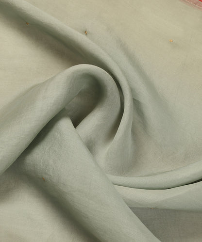 Light_Green_Handloom_Organza_Dupatta_With_Red_Finishing_WeaverStory_05