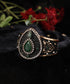 Nyra_Handcrafted_Alloy_Gold_Plated_Cuff_Bracelet_With_Tear_Drop_Centrepiece_And_Semi_Precious_Stones_WeaverStory_01