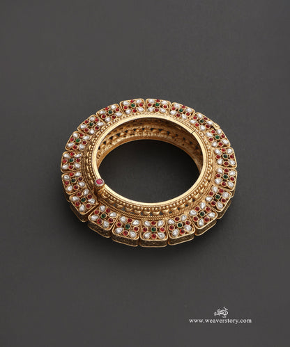 Hiba Handcrafted Gold Plated Alloy Bangle