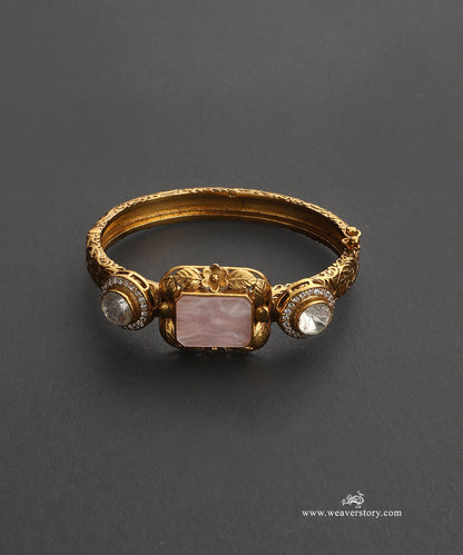Sambul Handcrafted Gold Plated Alloy Bangle