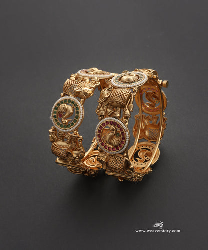 Javeria Handcrafted Gold Plated Alloy Bangles Set