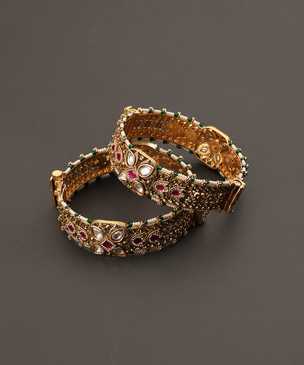 Dhara_Handcrafted_Alloy_Gold_Plated_Bangles_With_Semi_Precious_Stones_And_Pearls_WeaverStory_02