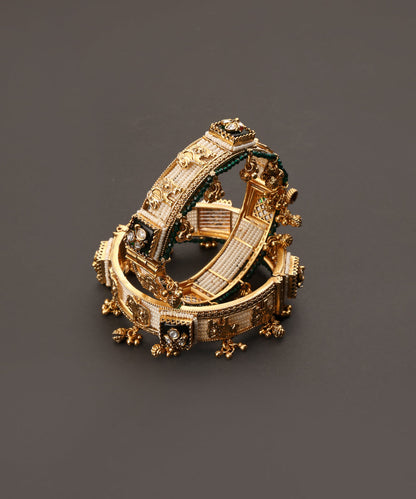 Kiara_Handcrafted_Alloy_Gold_Plated_Bangles_With_Semi_Precious_Stones_WeaverStory_03