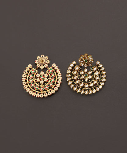 Zanaiya_Handcrafted_Alloy_Gold_Plated_Earrings_With_Semi_Precious_Stones_WeaverStory_03