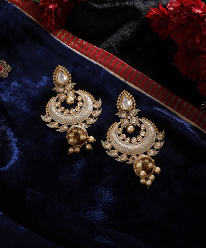 Zehmat_Handcrafted_Alloy_Gold_Plated_Chandbali_Earrings_WeaverStory_01