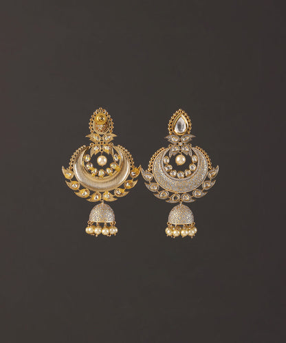 Zehmat_Handcrafted_Alloy_Gold_Plated_Chandbali_Earrings_WeaverStory_03